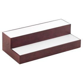 LED Lighted Liquor Bottle Display, 2-Tier 16 Inch Whiskey Rack, Supports USB, Illuminated Home Bar Shelf with RF Remote & App Control, 7 Static C