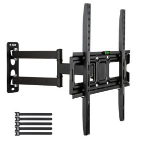 32-65 Inch Single Pendulum Small Base TV Stand TMXD-103 Load Bearing 35KG (Option: Black)