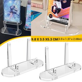 Clear Acrylic Trading Card Display Stand for Cards Sports Card Holder (Color: as picture)